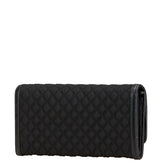 プラダ キルティング 長財布 ブラック ナイロン レザー レディース PRADA 【中古】